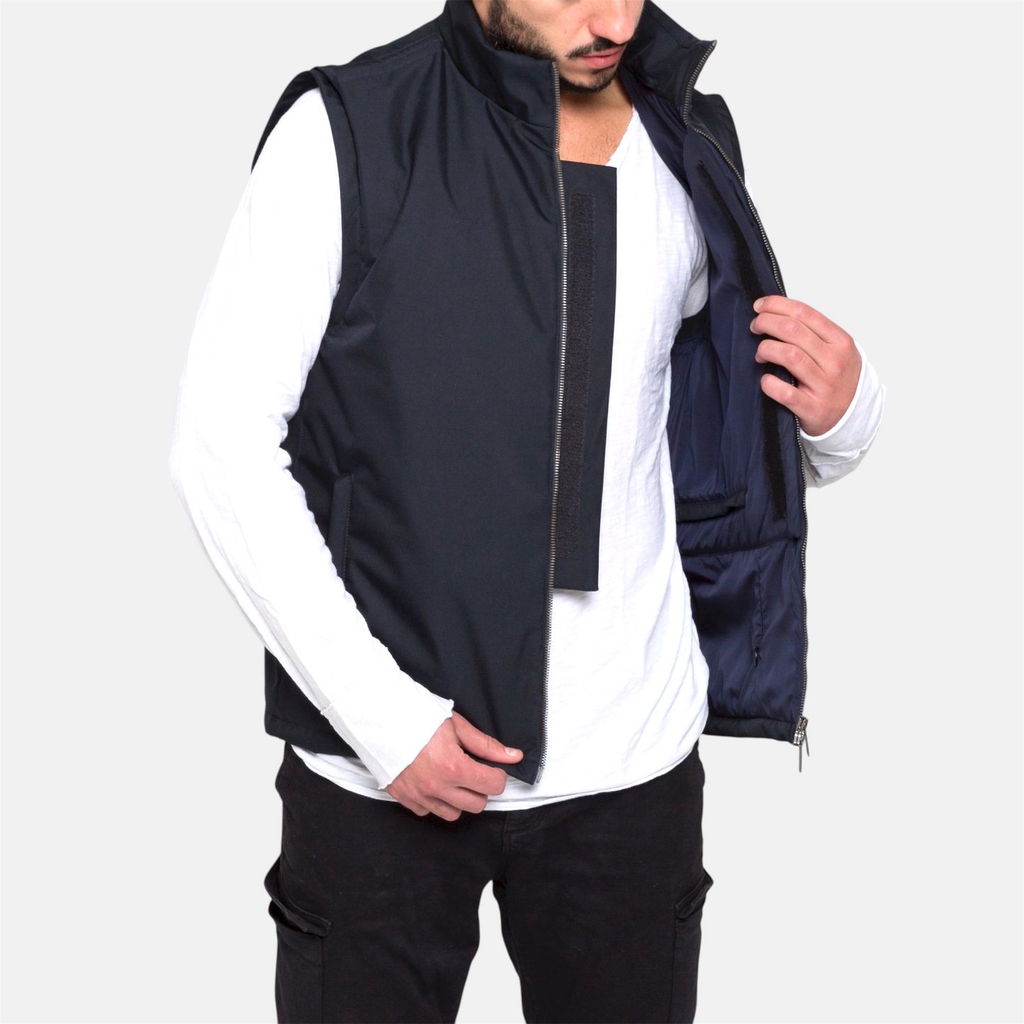 veste urbaine V007 anti couteau certifiée IIIA ouverte