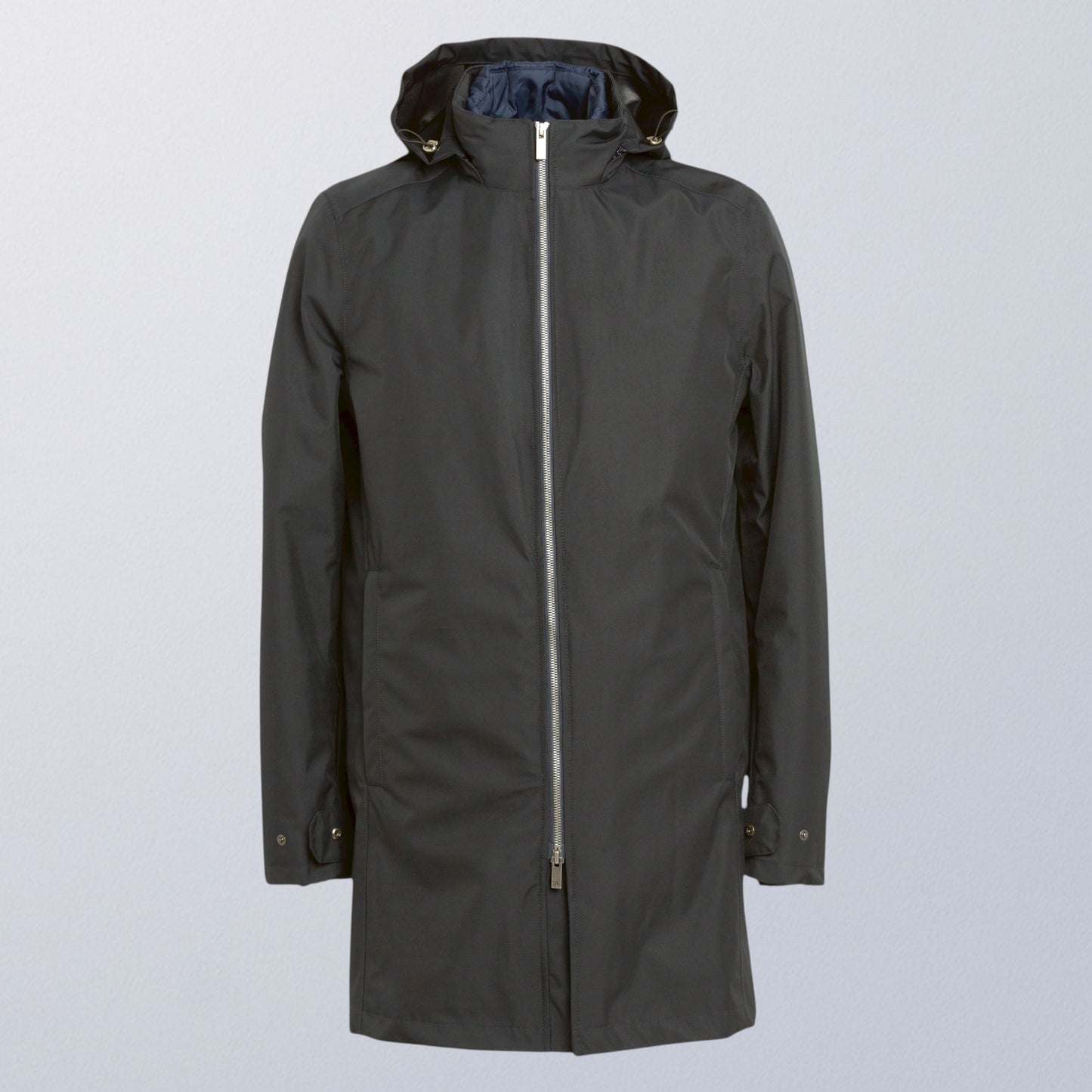 Veste moto imperméable habillée noire avec protections homologuées V1 VEST PARIS pour porter avec un costume