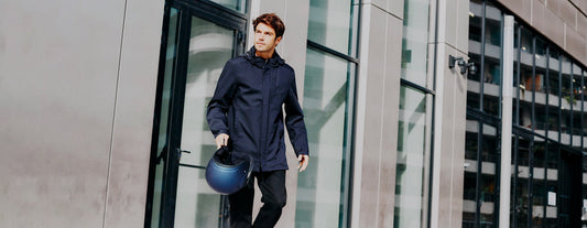 Veste moto imperméable élégante pour déplacement urbain
