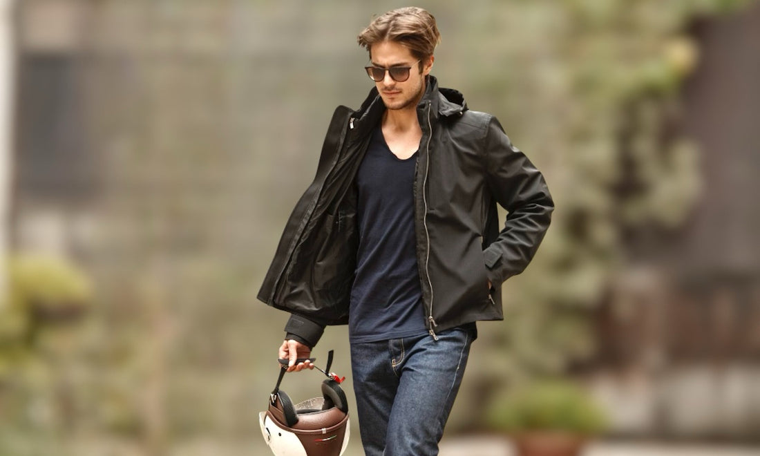 veste technique moto élégante imperméable