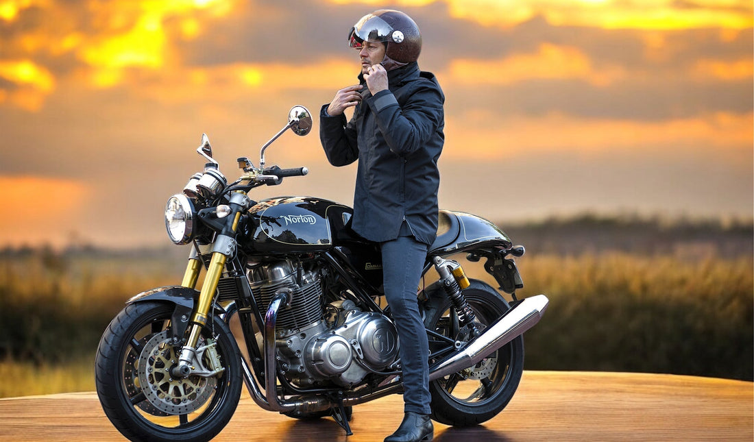 veste moto élégante VEST PARIS avec protections SAS TEC