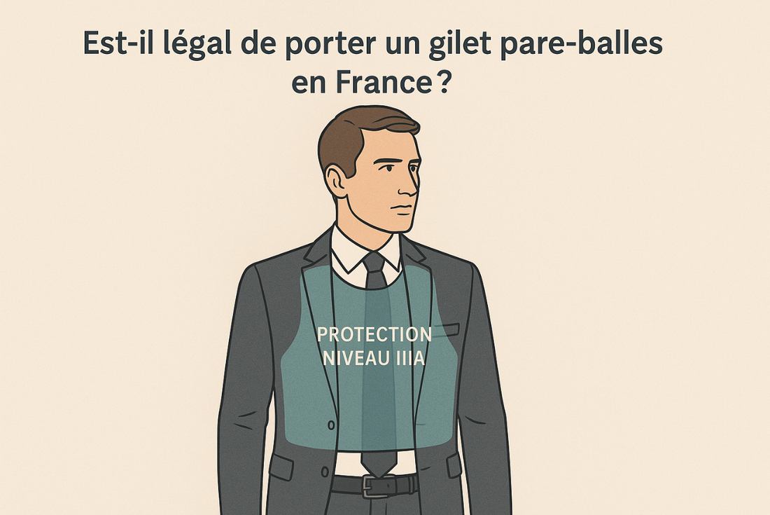 est il légal de porter un gilet pare-balles IIIA homologuée légère et port discret VEST PARIS