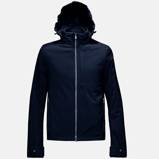 blouson technique moto bleu imperméable 