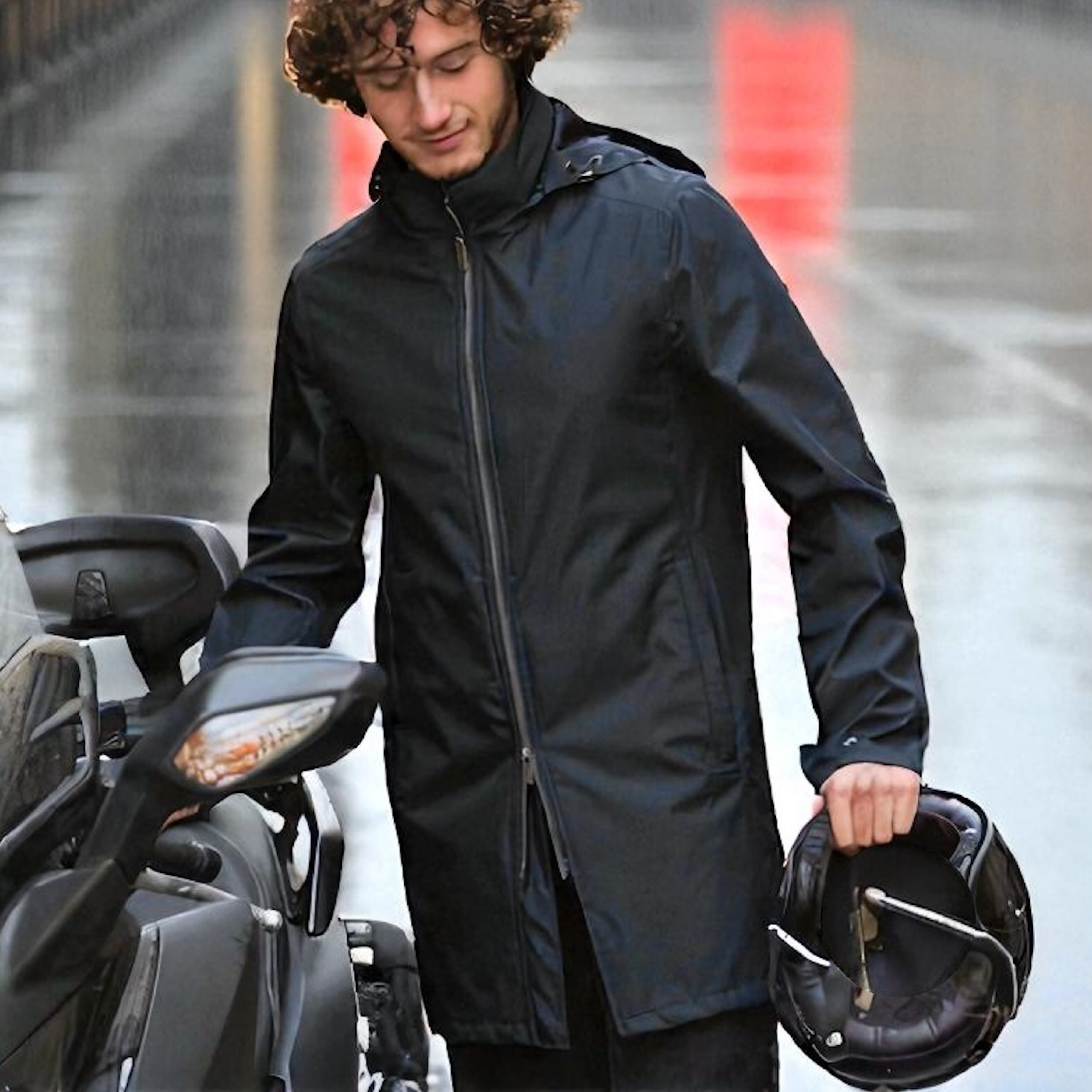 Veste de pluie pour la moto élégante et chaude V1 de VEST PARIS 
