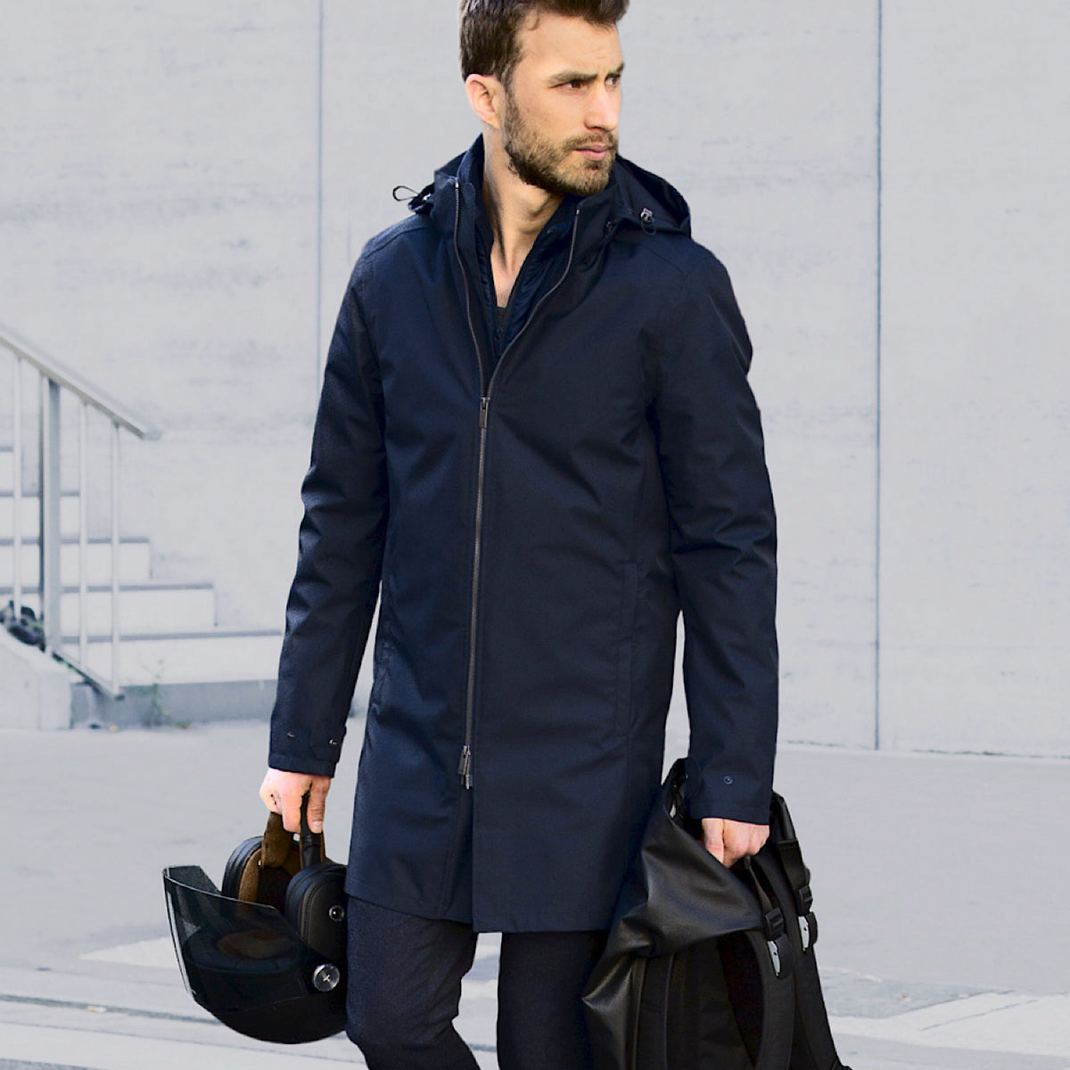 Veste Moto Homme Hiver R-1 - Imperméable Doublée Thermique Maxdura 600