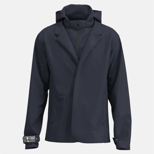 Veste technique imperméable avec col costume 