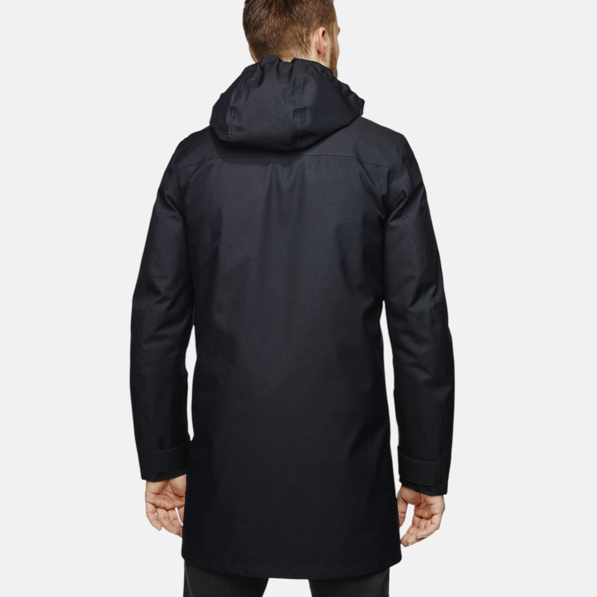 Veste moto imperméable hiver élégante avec protections homologuées V1 VEST PARIS pour porter avec un costume 