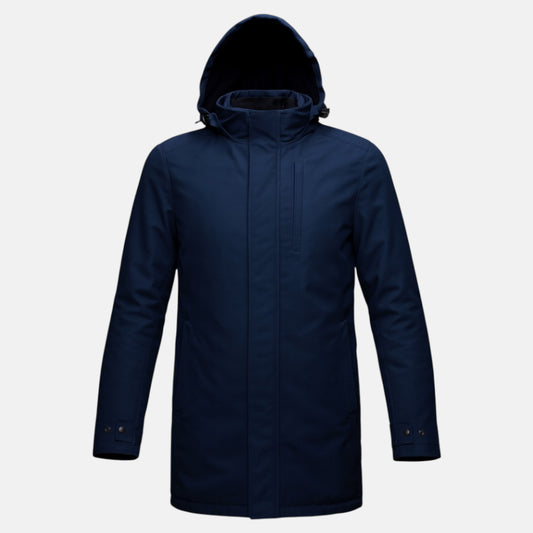 Parka moto imperméable VEST PARIS V2 bleue pour homme, veste technique avec protection CE SAS TEC