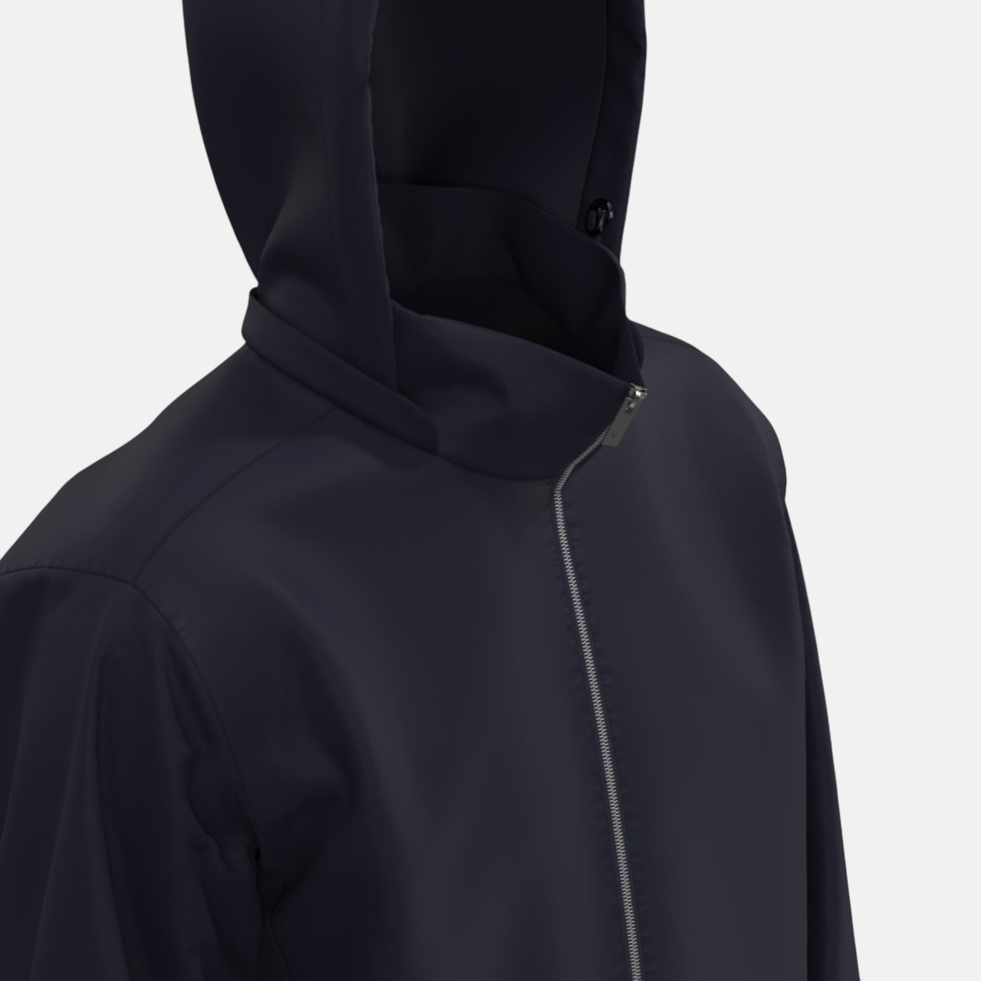 veste moto pluie élégante avec protections homologuées SAS TEC à porter avec un costume, modèle V1 VEST PARIS