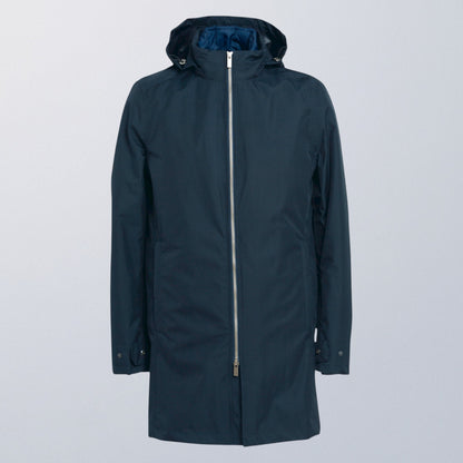 Veste moto imperméable hiver élégante avec protections homologuées V1 VEST PARIS pour porter avec un costume 