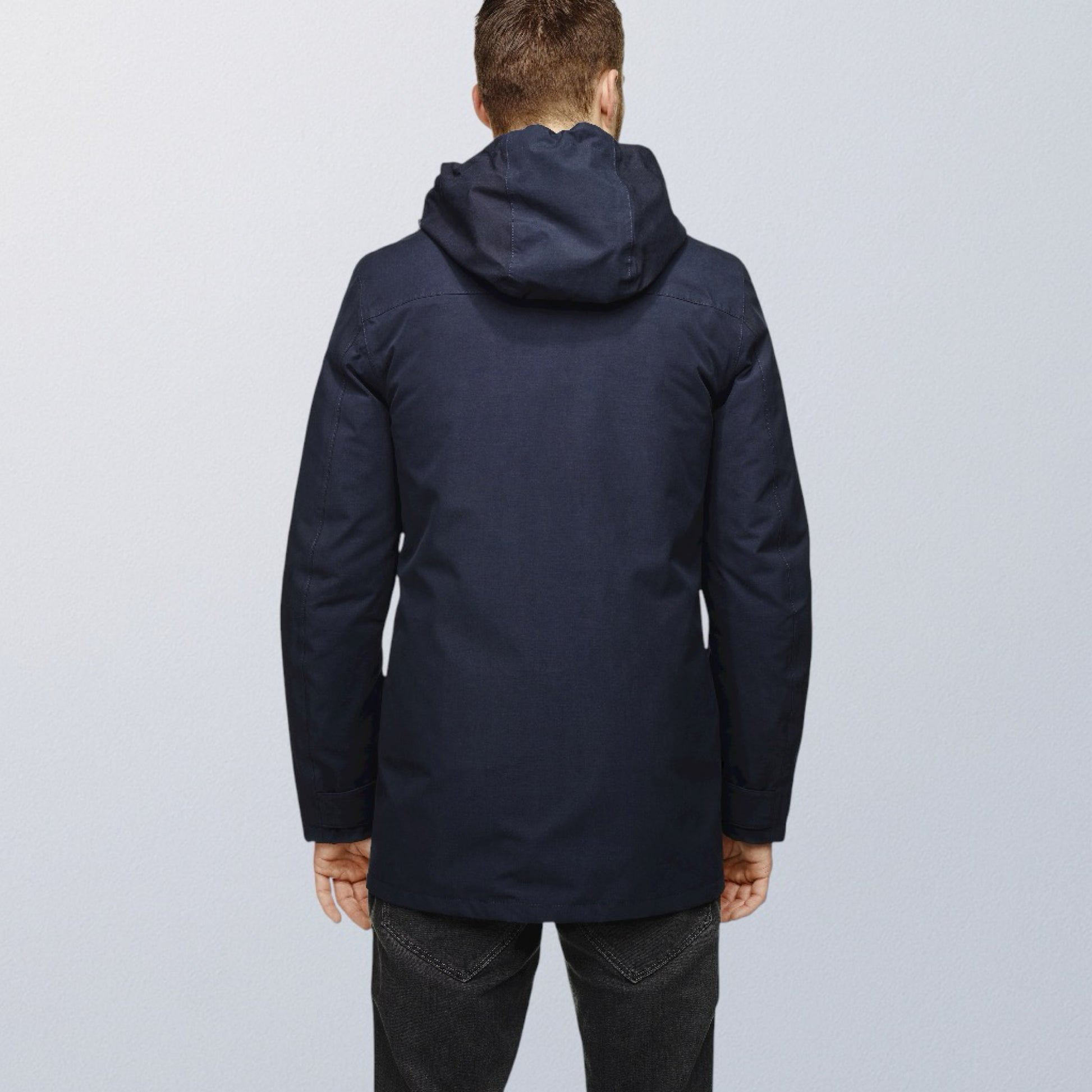 Parka moto imperméable hiver V2 VEST PARIS pour homme en costume, veste technique avec protection CE SAS TEC