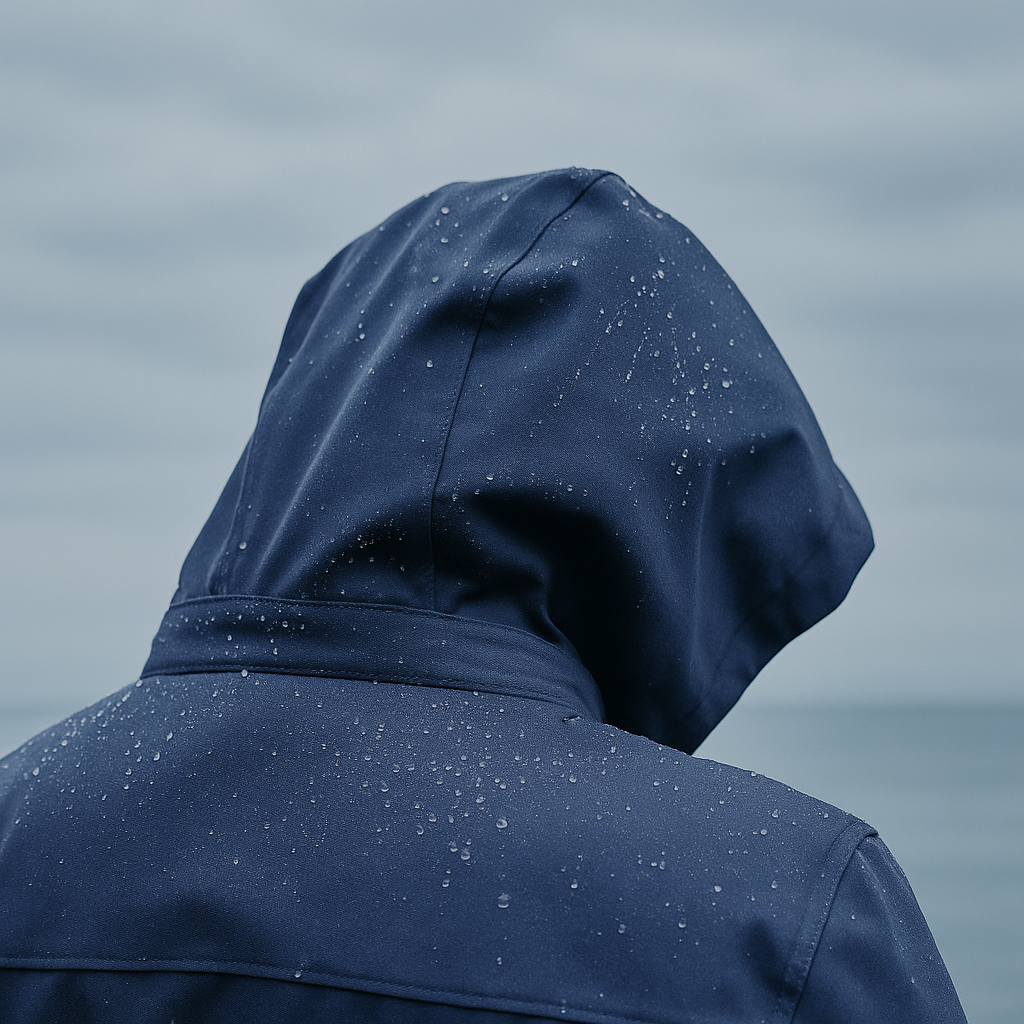 Parka moto avec capuche imperméable VEST PARIS, protection contre les intempéries et sécurité moto SAS TEC homologuée