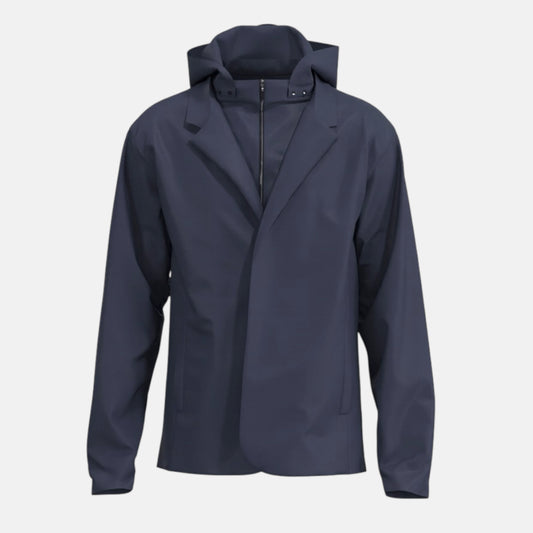 Veste moto imperméable urbaine élégante V68-02 VEST PARIS, design costume et protections moto SAS TEC