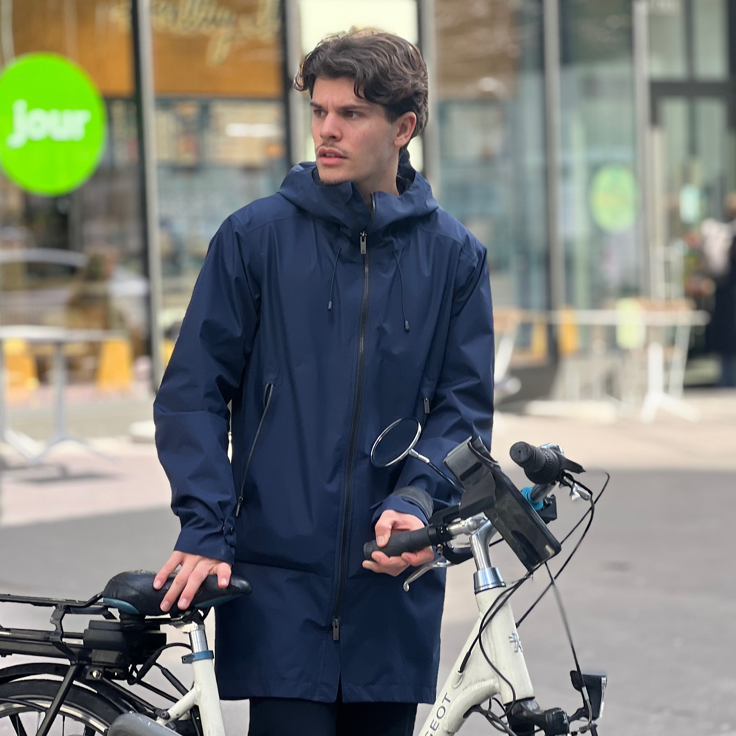 veste velo ville imperméable et respirante V37-12 de VEST PARIS