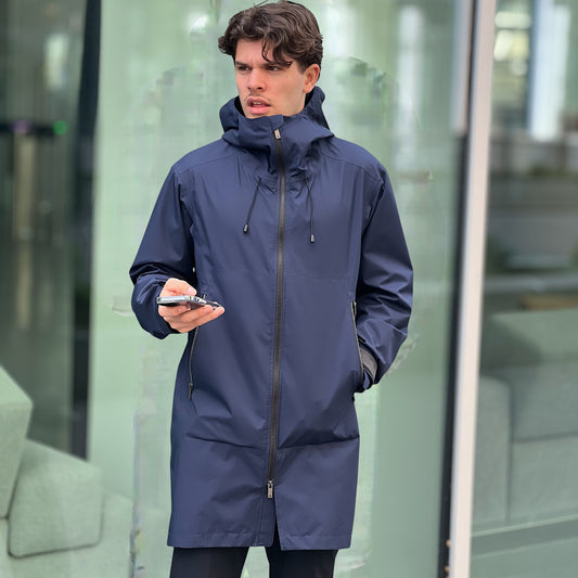 Veste vélo imperméable urbaine V37-12 avec protections contre les chutes VEST PARIS